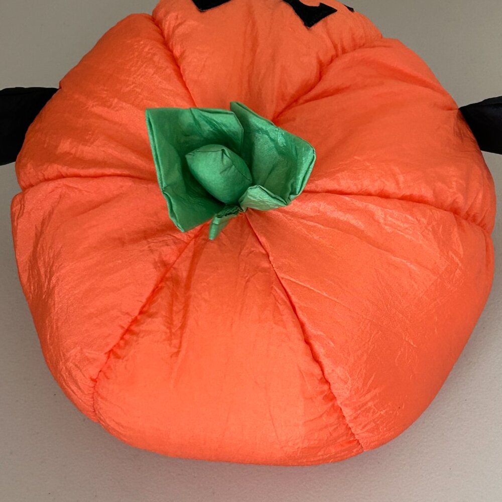 Gibson Greetings Pumpkin Plush Nylon Jack o Lantern Halloween Parachute 1993 - Picture 3 of 16